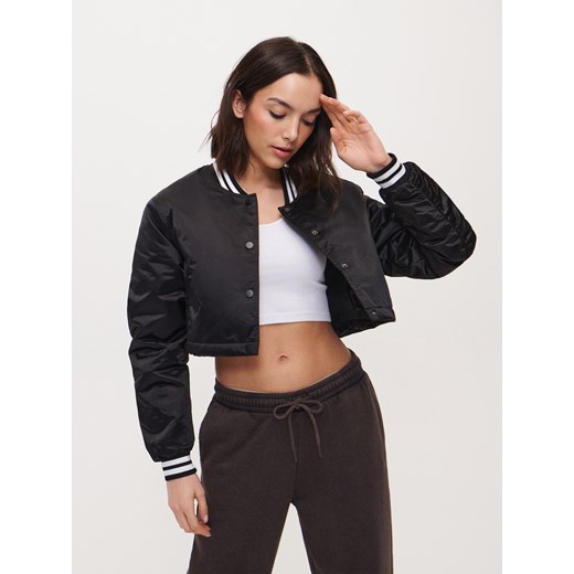 Ocieplana kurtka bomber czarna - Czarny House L House