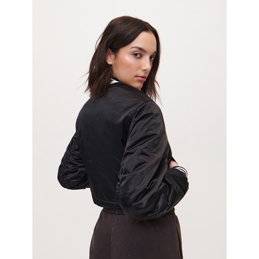 Ocieplana kurtka bomber czarna - Czarny House M House