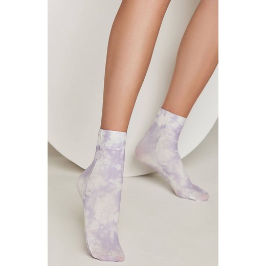 Purple mood wzorzyste fioletowe skarpetki, Kolor fioletowo-biały, Rozmiar 36-39, Conte ze sklepu Intymna w kategorii Skarpetki damskie - zdjęcie 152018830