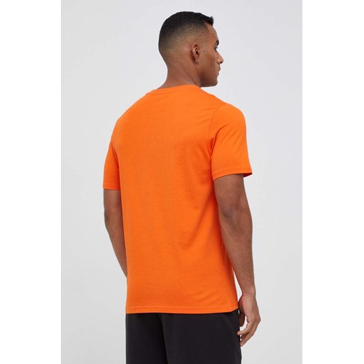 Puma t-shirt bawełniany kolor pomarańczowy z nadrukiem Puma S ANSWEAR.com