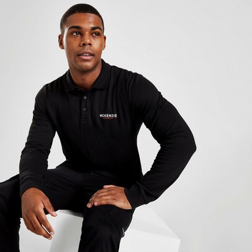 MCKENZIE KRÓTKI RĘKAW ESSENTIAL LOGO LONG SLEEVE POLO SHIRT CZARNY MCKTM15350 Mckenzie L JD Sports
