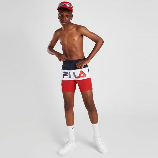 FILA SZORTY NERIN CUT AND SEW SWM NVY GRANATOWY SS22JDK008 Fila 10-12YRS promocyjna cena JD Sports