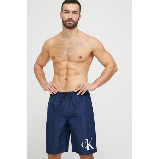 Calvin Klein szorty kąpielowe kolor granatowy Calvin Klein XL ANSWEAR.com