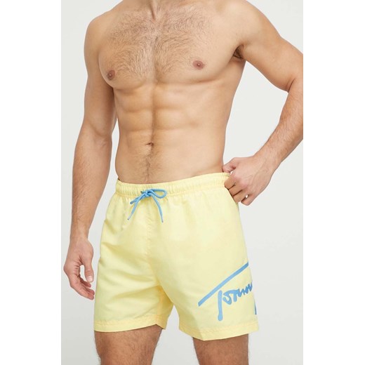 Tommy Jeans szorty kąpielowe kolor żółty Tommy Jeans S ANSWEAR.com