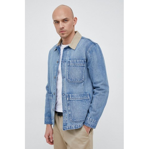 GAP kurtka jeansowa męska kolor niebieski przejściowa Gap XXL ANSWEAR.com
