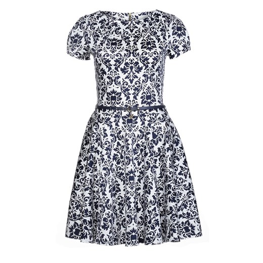 Closet DEMASK Sukienka koszulowa navy white damask zalando niebieski abstrakcyjne wzory