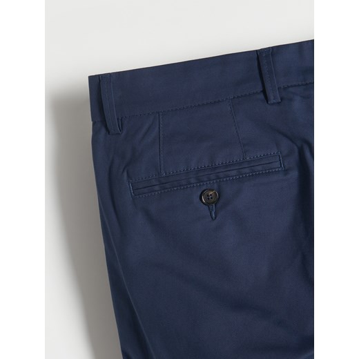 Reserved - Bawełniane spodnie chino - Niebieski Reserved 31 Reserved