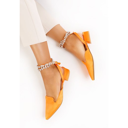 Pomarańczowe eleganckie baleriny Radiza Zapatos 37 okazja Zapatos