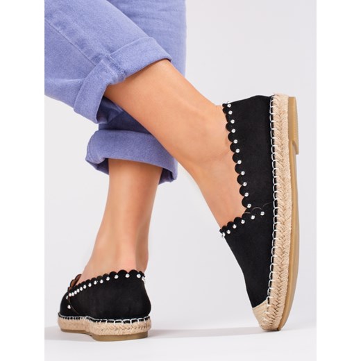 Espadryle damskie Vinceza czarne Vinceza 38 ButyModne.pl