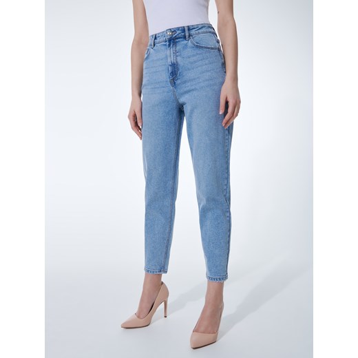 Mohito - Jeansy mom slim - Niebieski Mohito 40 Mohito