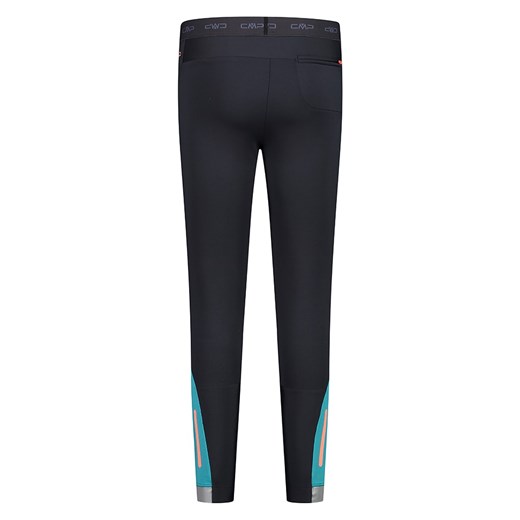 Legginsy w kolorze czarno-turkusowym do biegania 38 okazyjna cena Limango Polska