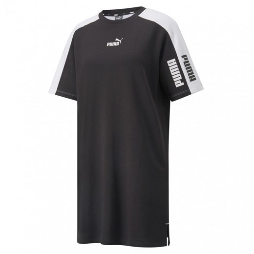 Damska sukienka shirtowa PUMA Power Colorblock Tee Dress TR ze sklepu Sportstylestory.com w kategorii Sukienki - zdjęcie 152212991