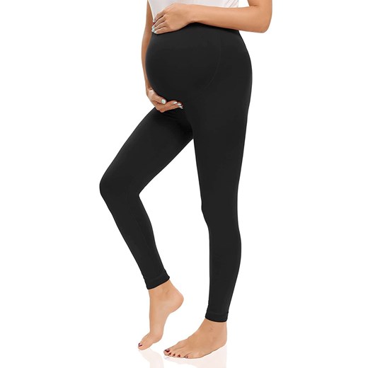 Legginsy ciążowe PAOLINA BLACK ze sklepu Ivet Shop w kategorii Spodnie ciążowe - zdjęcie 152213921
