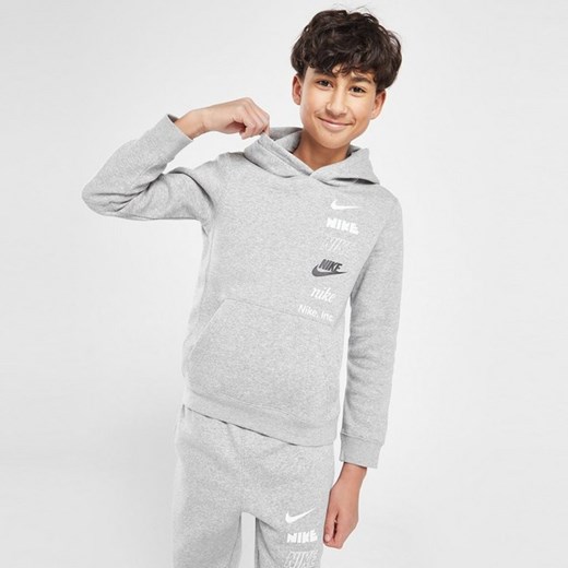 NIKE BLUZA Z KAPTUREM MLOGO OH HD DGH SWEATSHIRT SZARY DX5158-063 Nike 12-13YRS JD Sports 