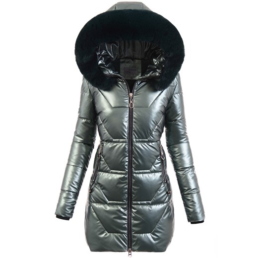Parka damska czarna casualowa