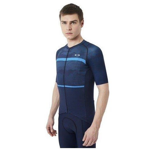OAKLEY Koszulka kolarska JB Road Jersey Atomic Blue 434051-6B2 Oakley M O-shop.com | Oakley® Authorized Dealer 