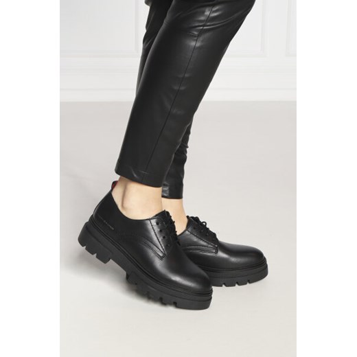 Tommy Hilfiger Skórzane półbuty LACE UP SHOE Tommy Hilfiger 36 promocyjna cena Gomez Fashion Store