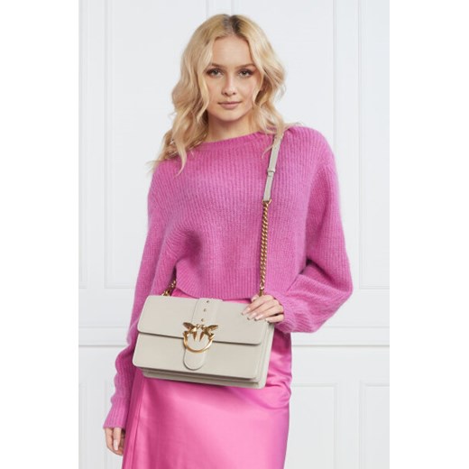 Pinko Skórzana torebka na ramię LOVE ONE Pinko Uniwersalny Gomez Fashion Store