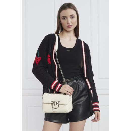 Pinko Skórzana torebka na ramię LOVE MINI PUFF CL PLTT Pinko Uniwersalny Gomez Fashion Store