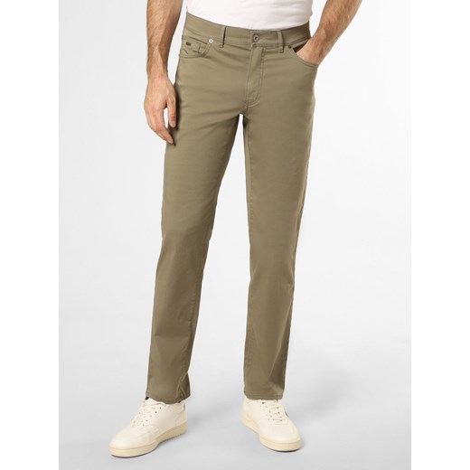BRAX Spodnie Mężczyźni Bawełna khaki jednolity ze sklepu vangraaf w kategorii Spodnie męskie - zdjęcie 152288853