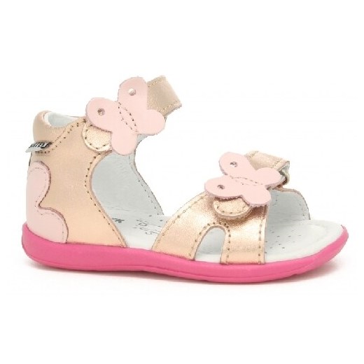 Sandały Bartek 11054009, Dla Dziewcząt, Złoto-Różowy ze sklepu Wojas w kategorii Sandały dziecięce - zdjęcie 152315012