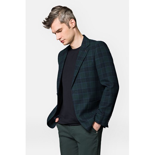 Marynarka Zielona w Kratę Tartan Tavira ze sklepu Lancerto S.A. w kategorii Marynarki męskie - zdjęcie 152320292