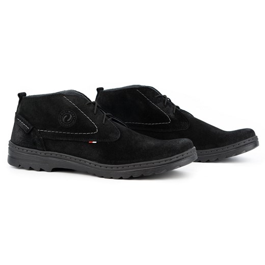 Olivier Buty męskie zamszowe casual 234GT czarne Olivier 43 ButyModne.pl