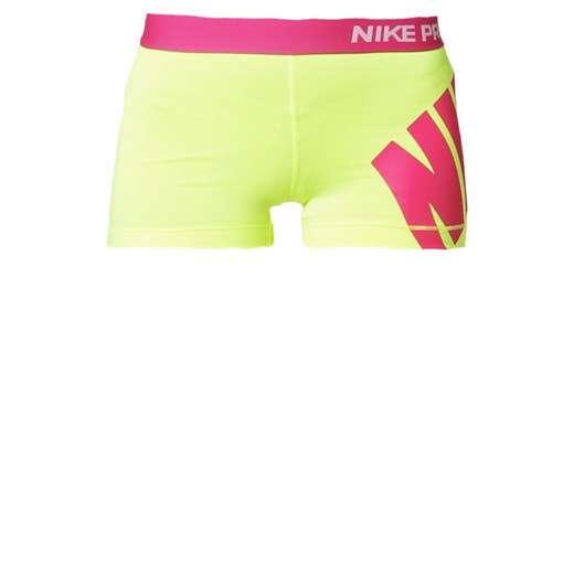 Nike Performance PRO 3"" Krótkie spodenki sportowe volt/hot pink zalando rozowy dopasowane