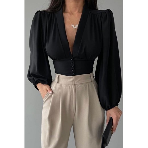 Bluzka damska FREVOLA BLACK XL promocyjna cena Ivet Shop