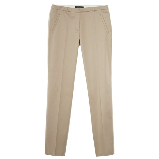 ESPRIT Collection Spodnie materiałowe cosmopolitan beige zalando brazowy abstrakcyjne wzory