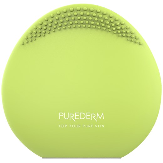 PUREDERM silikonowa szczoteczka soniczna do oczyszczania i masażu twarzy ZIELONA Purederm larose