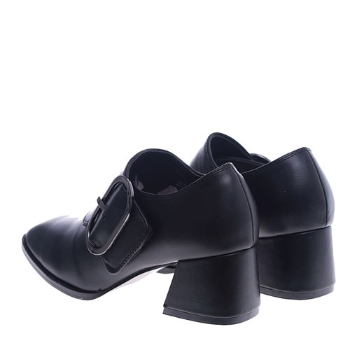 Botki eleganckie na obcasie bez zapięcia