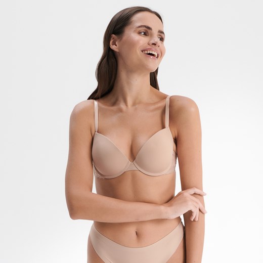 Sinsay - Biustonosz push-up - Kremowy Sinsay 75C Sinsay