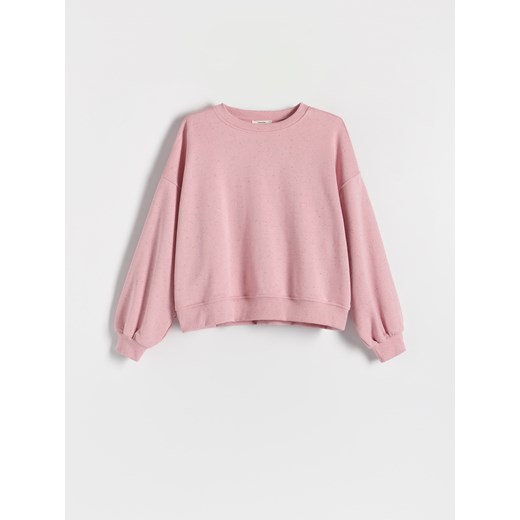 Reserved - Dzianinowa bluza oversize - Różowy Reserved L Reserved