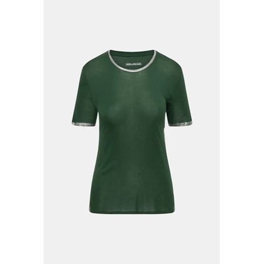 ZADIG & VOLTAIRE T-shirt - Zielony ciemny - Kobieta - S (S) Zadig & Voltaire XS(XS) Halfprice promocyjna cena