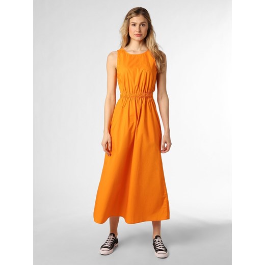 IPURI Sukienka damska Kobiety Bawełna pomarańczowy jednolity ze sklepu vangraaf w kategorii Sukienki - zdjęcie 152444922
