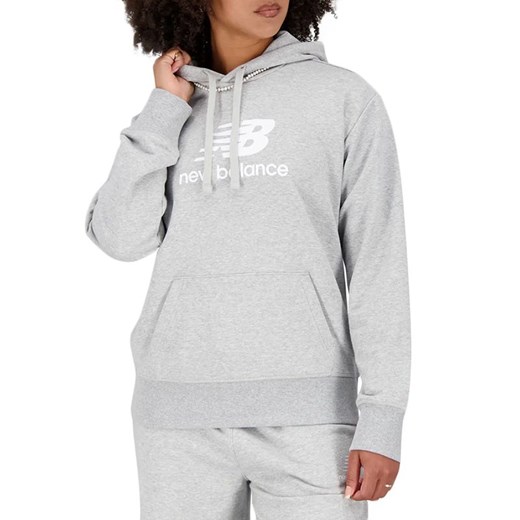 Bluza New Balance WT31533AG - szara ze sklepu streetstyle24.pl w kategorii Bluzy damskie - zdjęcie 152465493