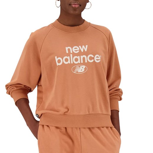 Bluza New Balance WT31508SEI - pomarańczowa ze sklepu streetstyle24.pl w kategorii Bluzy damskie - zdjęcie 152465494