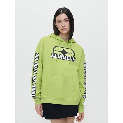 Zielona bluza z kapturem i motywami racingowymi - Zielony House M House