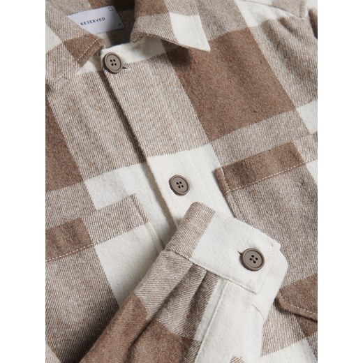 Reserved - Koszula w kratę oversize - Wielobarwny Reserved XL Reserved