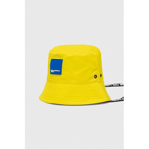 Karl Lagerfeld Jeans kapelusz kolor żółty Karl Lagerfeld Jeans ONE ANSWEAR.com