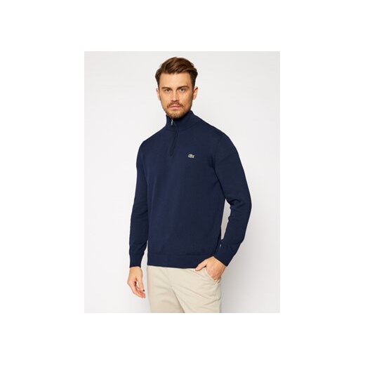 Lacoste Sweter AH1980 Granatowy Classic Fit Lacoste 3 MODIVO