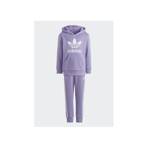 adidas Dres Adicolor Hoodie Set IC9170 Fioletowy Regular Fit 3_4Y MODIVO