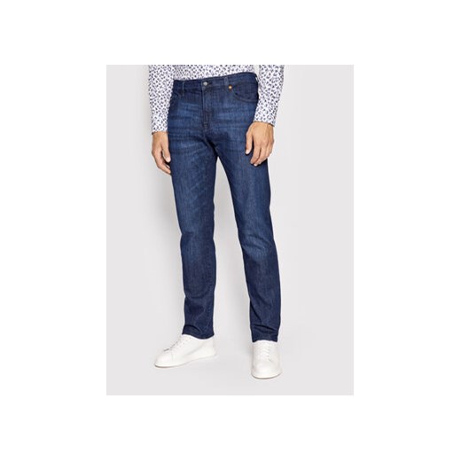 Boss Jeansy Maine 50474075 Granatowy Regular Fit 32_32 wyprzedaż MODIVO
