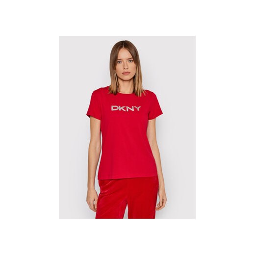 DKNY T-Shirt P1MRHDNA Czerwony Regular Fit S MODIVO