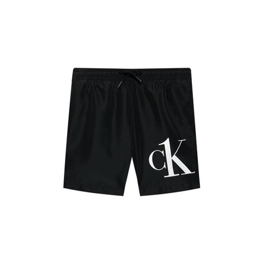 Calvin Klein Swimwear Szorty kąpielowe Ck One B70B700306 Czarny Regular Fit 8_10Y okazja MODIVO