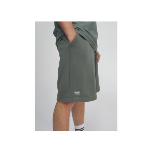 Sprandi Szorty sportowe SS21-SHM003 Zielony Regular Fit Sprandi XL okazja MODIVO