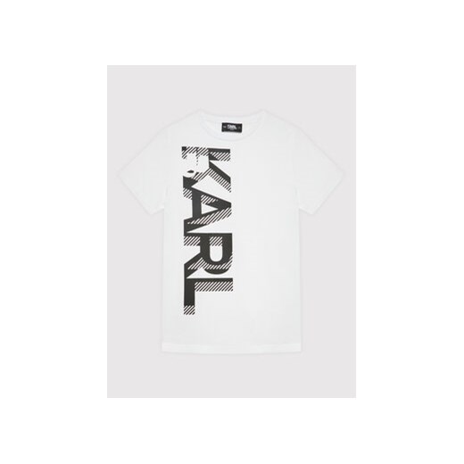 KARL LAGERFELD T-Shirt Z25332 S Biały Regular Fit Karl Lagerfeld 6Y okazja MODIVO