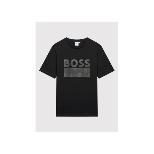 Boss T-Shirt J25M02 S Czarny Regular Fit 6A MODIVO