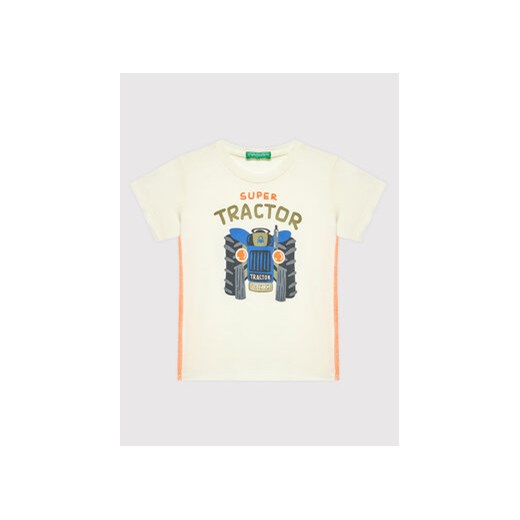 United Colors Of Benetton T-Shirt 3096G100T Beżowy Regular Fit United Colors Of Benetton 68 MODIVO